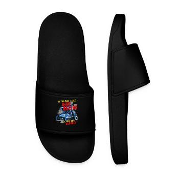 If you don't like dirt racing, your asphalt is - Men’s Pool Sliders - black - Front