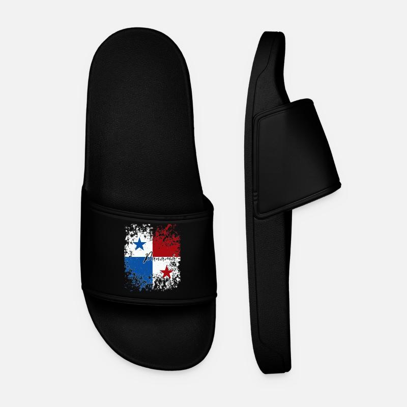 Fierté panaméenne, drapeau panaméen - Claquettes Homme - noir