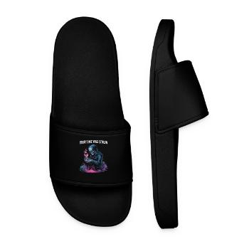 Votre temps a été volé - Superbe squelette Time Quot - Claquettes Homme - noir - Devant