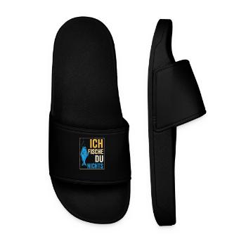 I fish – you don't fish - Men’s Pool Sliders - black - Front