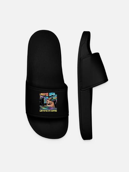Capybara PC Gamer Gaming - Men’s Pool Sliders - black