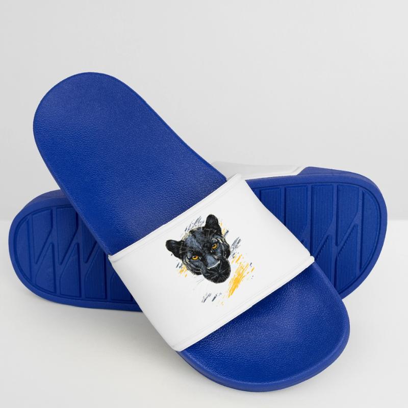 Panthère Léopard Grand Chat Mignon Gros Chat Panter Claquettes Homme