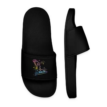 Snowboarder Snowboarding Snowboard - Männer Badelatschen - Schwarz - Vorne
