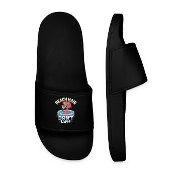Cheveux de plage Don’t Care Flamingo Summer - Claquettes Homme - noir - Devant