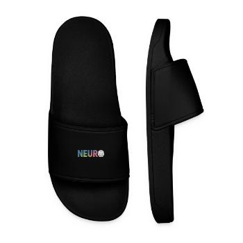 Neuro Brain Design for Science Enthusiasts - Men’s Pool Sliders - black - Front