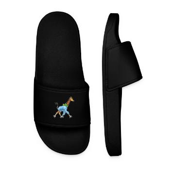 Giraffe Skating Skates - Men’s Pool Sliders - black - Front