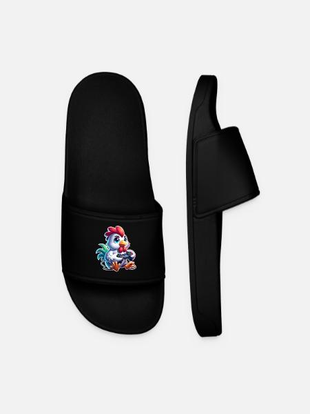 Chicken Gaming - Men’s Pool Sliders - black