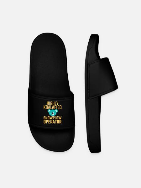 Snowplow Operator Koalafied - Men’s Pool Sliders - black