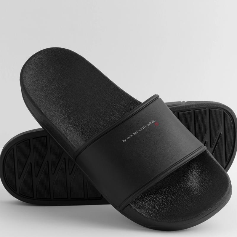 Cybersecurity Info Sec White Hat Hacker Ethical Men’s Pool Sliders