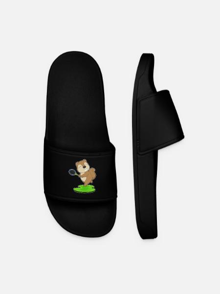Squirrel Tennis Rackets - Men’s Pool Sliders - black