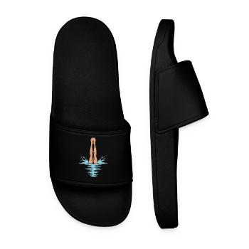 Diving diving board - Men’s Pool Sliders - black - Front