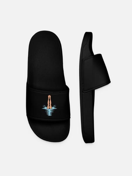 Diving diving board - Men’s Pool Sliders - black