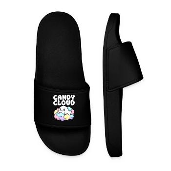 CANDY CLOUD - GHOST HALLOWEEN - Men’s Pool Sliders - black - Front