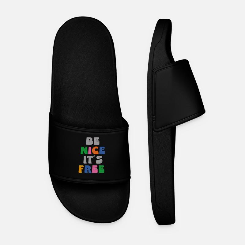 be nice it ́s free - Men’s Pool Sliders - black