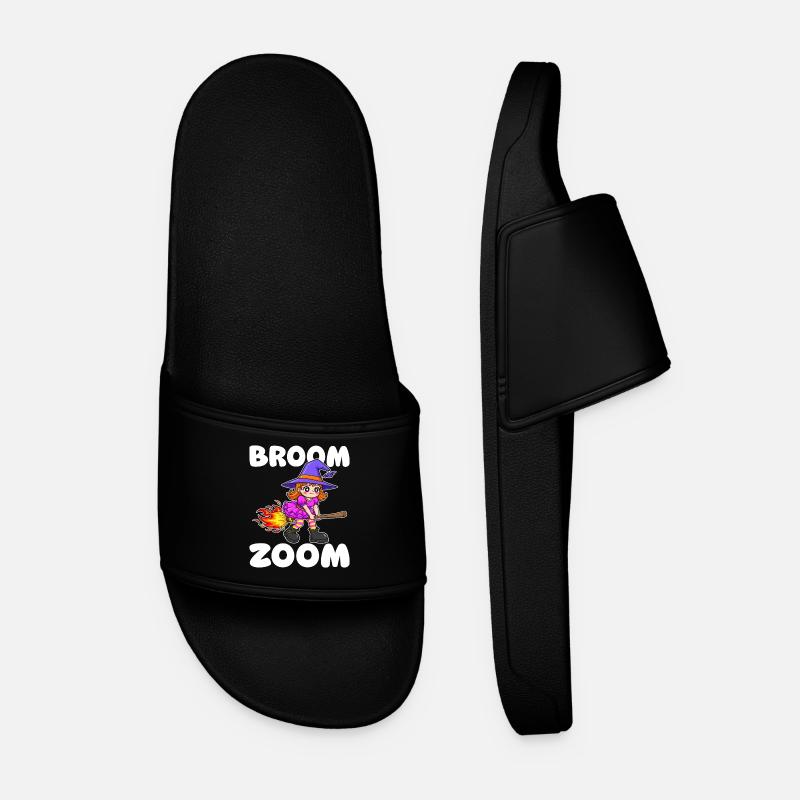 BESEN ZOOM - HEXE HALLOWEEN - Männer Badelatschen - Schwarz