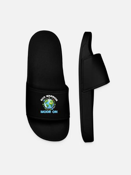 Éco-guerrier écologiste Mode activé - Claquettes Homme - noir