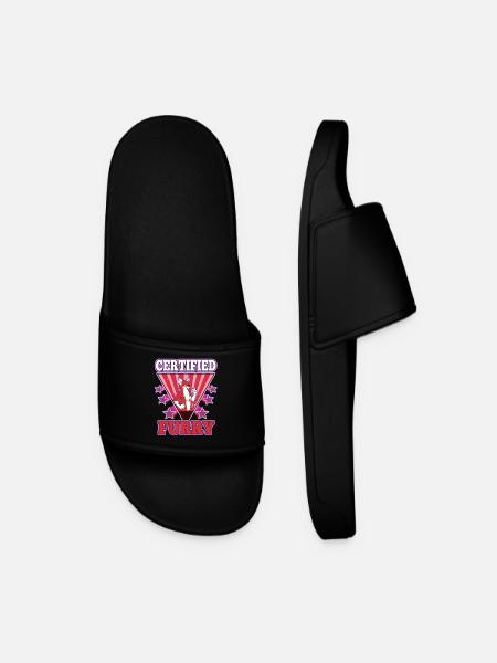 Certified furry - Men’s Pool Sliders - black