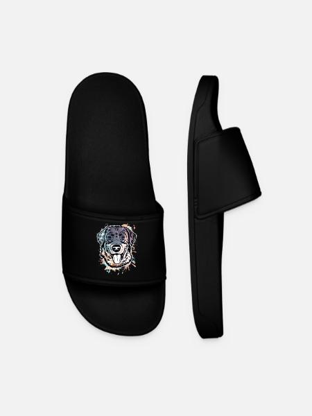 Labrador Retriever - Men’s Pool Sliders - black