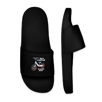 My balance bike needs me - Men’s Pool Sliders - black - Front