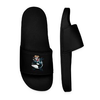 Squelette cow-boy chevauche l’orque - Claquettes Homme - noir - Devant