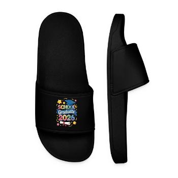 School Graduate 2026 Design - Men’s Pool Sliders - black - Front