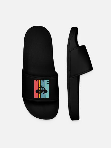 9th Birthday Police - Men’s Pool Sliders - black