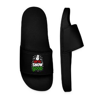 Up to Snow Good - Men’s Pool Sliders - black - Front
