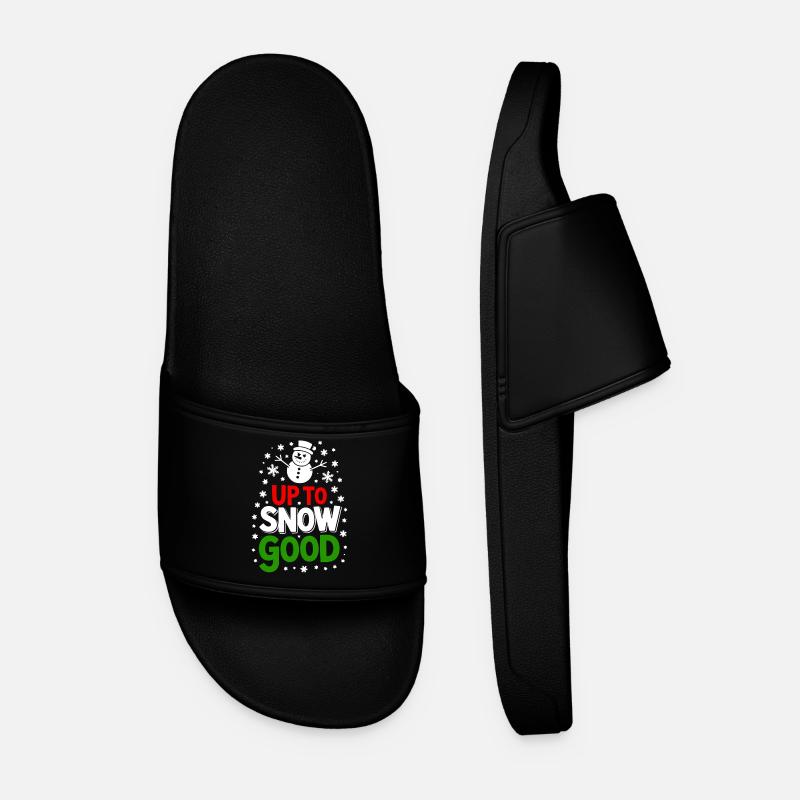 Up to Snow Good - Men’s Pool Sliders - black