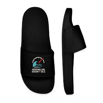 Jet Ski Racer Watercraft Pwc - Men’s Pool Sliders - black - Front