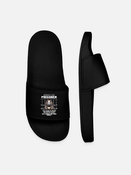 Monday Trapped Arbeit lustiges Arbeits Outfit - Männer Badelatschen - Schwarz
