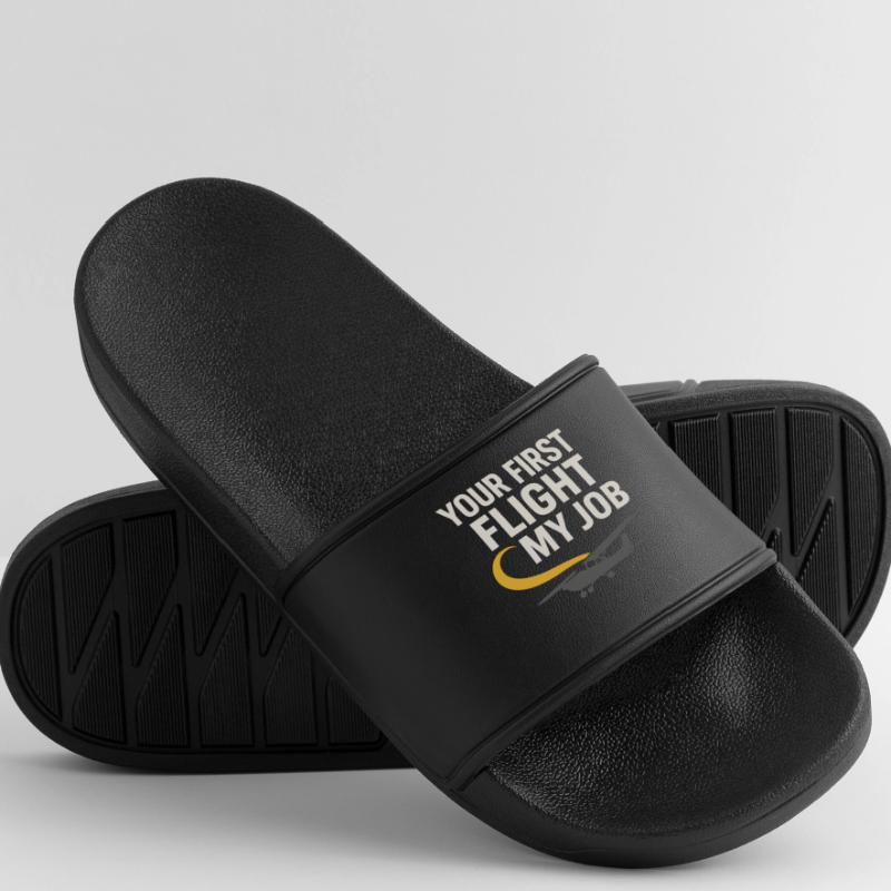 Flight Instructor Cfi Pilot Aviation Instructor Men’s Pool Sliders
