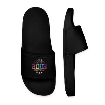 LIMITED EDITION 2003 23RD BIRTHDAY - Men’s Pool Sliders - black - Front