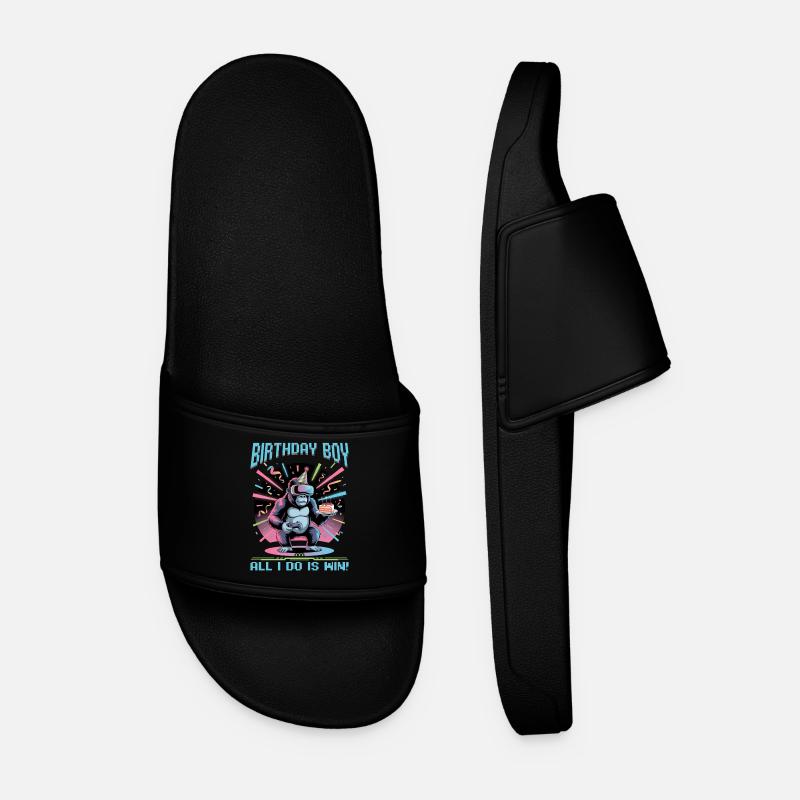Birthday Gamer VR - Men’s Pool Sliders - black