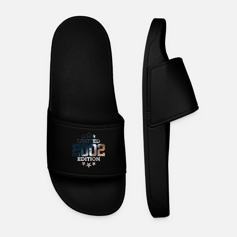 LIMITED EDITION 2002 24TH BIRTHDAY - Men’s Pool Sliders - black