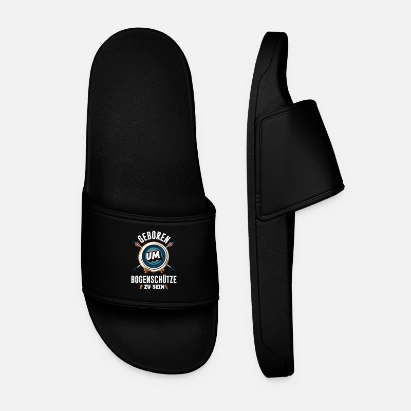 I go archery - Men’s Pool Sliders - black