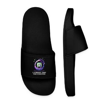 J’ai oublié que tu existes | sarcastique - Claquettes Homme - noir - Devant