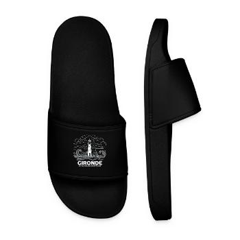 Gironde Bordeaux Aquitaine Fierté Girondine - Claquettes Homme - noir - Devant