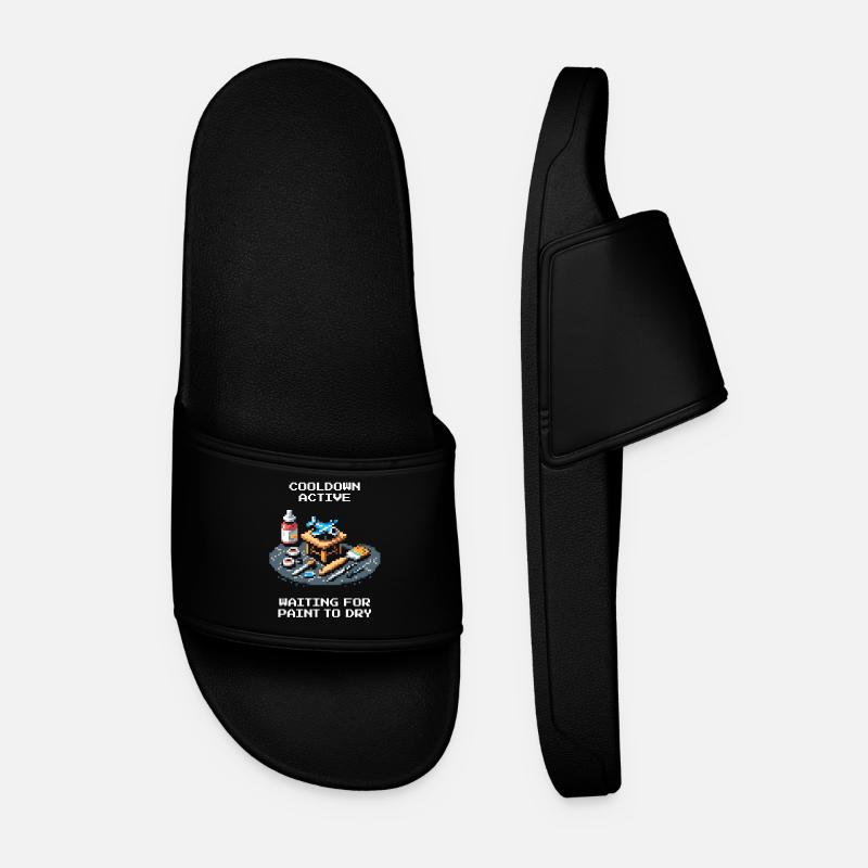 Cooldown: Paint Dries | Miniatures - Men’s Pool Sliders - black