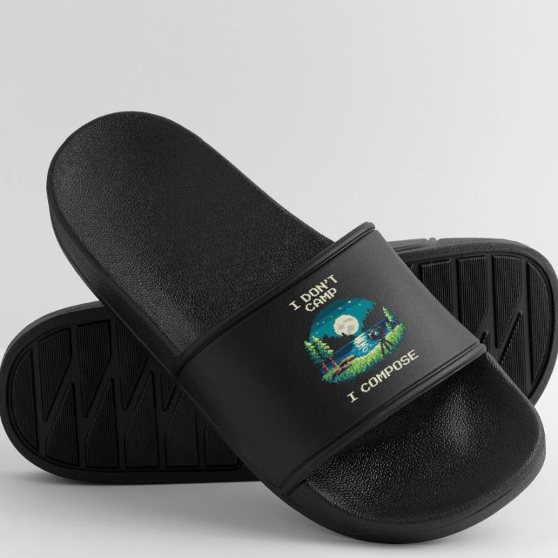 I don't camp, I compose | Composition Men’s Pool Sliders