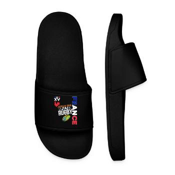 Je Peux Pas J'ai Rugby Passion Joueur de Rugby - Claquettes Homme - noir - Devant