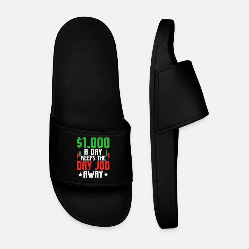 Trading Boursier Crypto Trader Boursier - Claquettes Homme - noir