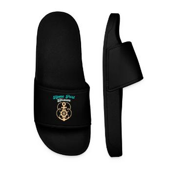North Sea Holiday HEIMATHAFEN BÜSUM Fun - Men’s Pool Sliders - black - Front