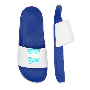 Swimming Water Sports Float Gifts - Men’s Pool Sliders - royal blue - Front