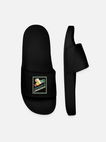 Born in Schwarzenberg - Men’s Pool Sliders - black