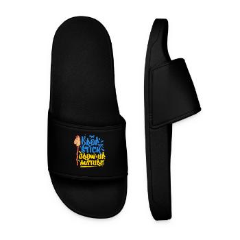 Anti Hobby Horsing Drop The Stick - Men’s Pool Sliders - black - Front