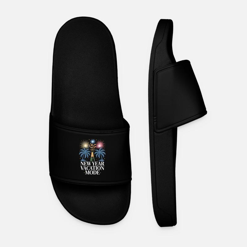 New Year Vacation Mode - Men’s Pool Sliders - black