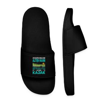 Kayakiste offre des tenues de kayak pour les sports nautiques - Claquettes Homme - noir - Devant