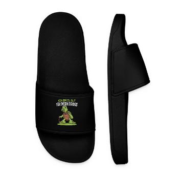 Jogging, Coureur Cadeau, Sport, Forme physique - Claquettes Homme - noir - Devant