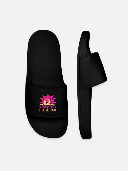 Yoga Folle Mais Flexible Femme Drôle Yoga - Claquettes Homme - noir