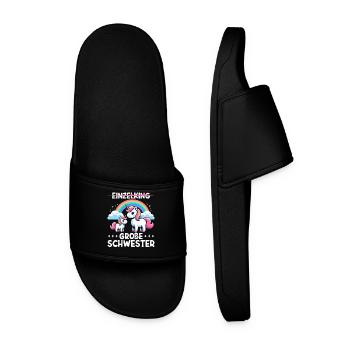 Big Sister Unicorn Lover Older Babe - Men’s Pool Sliders - black - Front